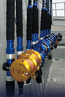 Okuma reels on rods