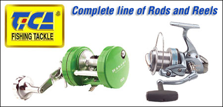 Tica reels, rods, lures, line