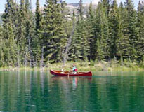 canoe on lake