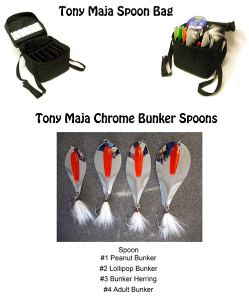 Tony Maja Spoon Bag and Chrome Bunker Spoons