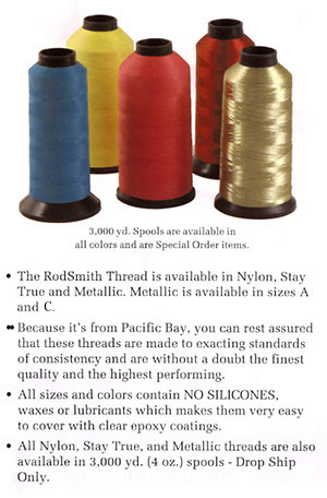 Rodsmith Thread - Nylon, Stay True, Metallic